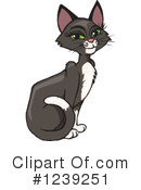 Cat Clipart #1239251 by Dennis Holmes Designs