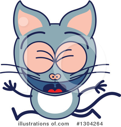 Royalty-Free (RF) Cat Clipart Illustration by Zooco - Stock Sample #1304264