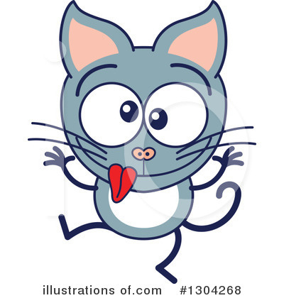 Royalty-Free (RF) Cat Clipart Illustration by Zooco - Stock Sample #1304268