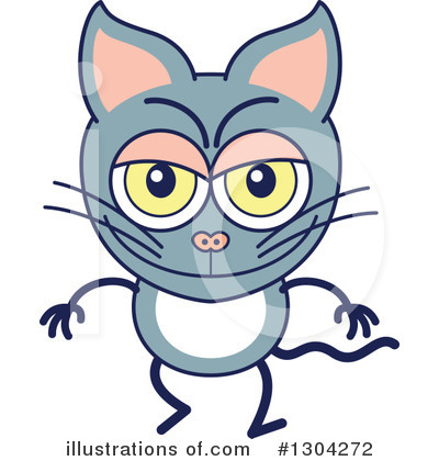 Royalty-Free (RF) Cat Clipart Illustration by Zooco - Stock Sample #1304272