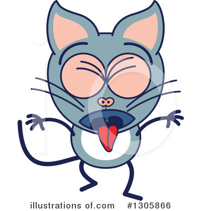 Royalty-Free (RF) Cat Clipart Illustration by Zooco - Stock Sample #1305866