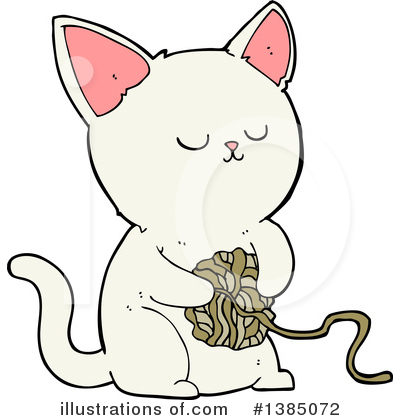 White Cat Clipart #1385072 by lineartestpilot