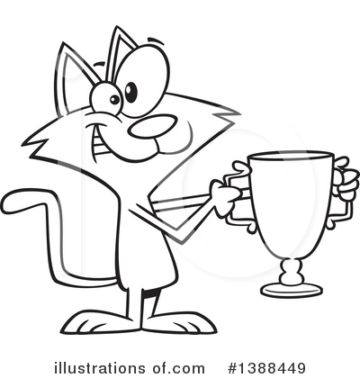 Royalty-Free (RF) Cat Clipart Illustration by toonaday - Stock Sample #1388449