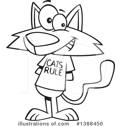 Royalty-Free (RF) Cat Clipart Illustration by toonaday - Stock Sample #1388450