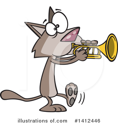 Trumpet Clipart #1412446 by toonaday