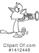 Cat Clipart #1412448 by toonaday