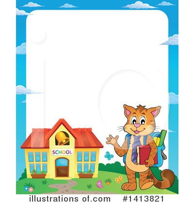 Royalty-Free (RF) Cat Clipart Illustration by visekart - Stock Sample #1413821