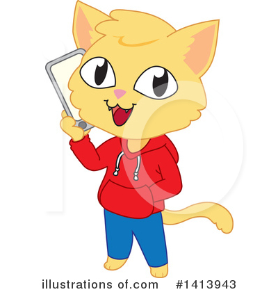 Royalty-Free (RF) Cat Clipart Illustration by Rosie Piter - Stock Sample #1413943