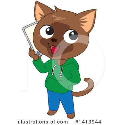 Royalty-Free (RF) Cat Clipart Illustration by Rosie Piter - Stock Sample #1413944
