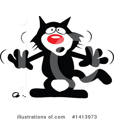 Royalty-Free (RF) Cat Clipart Illustration by Johnny Sajem - Stock Sample #1413973