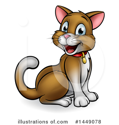 Royalty-Free (RF) Cat Clipart Illustration by AtStockIllustration - Stock Sample #1449078