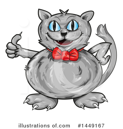 Royalty-Free (RF) Cat Clipart Illustration by Domenico Condello - Stock Sample #1449167