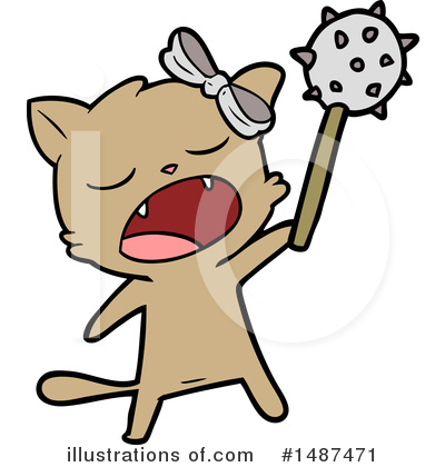 Royalty-Free (RF) Cat Clipart Illustration by lineartestpilot - Stock Sample #1487471