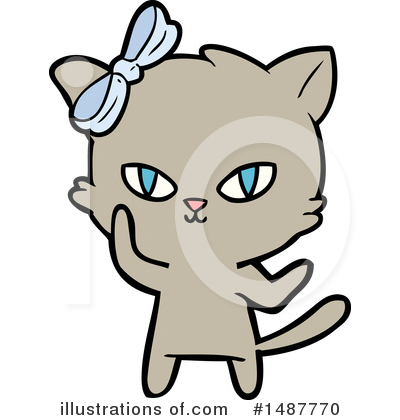 Royalty-Free (RF) Cat Clipart Illustration by lineartestpilot - Stock Sample #1487770