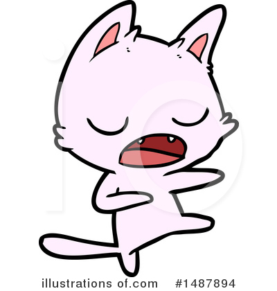 Royalty-Free (RF) Cat Clipart Illustration by lineartestpilot - Stock Sample #1487894