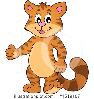 Royalty-Free (RF) Cat Clipart Illustration by visekart - Stock Sample #1519107