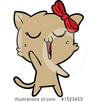 Royalty-Free (RF) Cat Clipart Illustration by lineartestpilot - Stock Sample #1523453