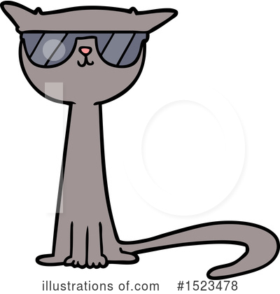 Royalty-Free (RF) Cat Clipart Illustration by lineartestpilot - Stock Sample #1523478