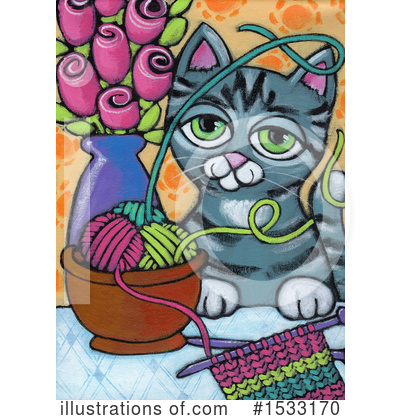Royalty-Free (RF) Cat Clipart Illustration by Maria Bell - Stock Sample #1533170