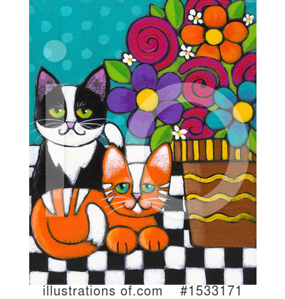 Royalty-Free (RF) Cat Clipart Illustration by Maria Bell - Stock Sample #1533171