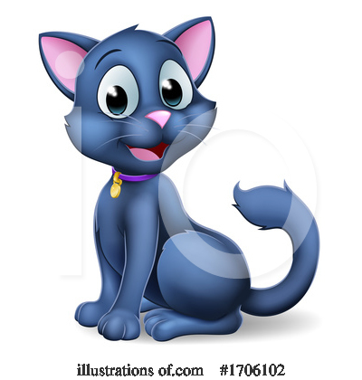 Royalty-Free (RF) Cat Clipart Illustration by AtStockIllustration - Stock Sample #1706102