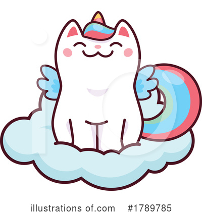 Unicorn Cat Clipart #1789785 by Vector Tradition SM