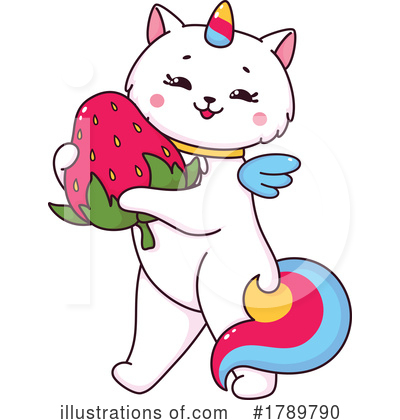 Unicorn Cat Clipart #1789790 by Vector Tradition SM