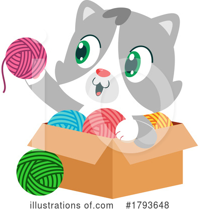 Royalty-Free (RF) Cat Clipart Illustration by Hit Toon - Stock Sample #1793648