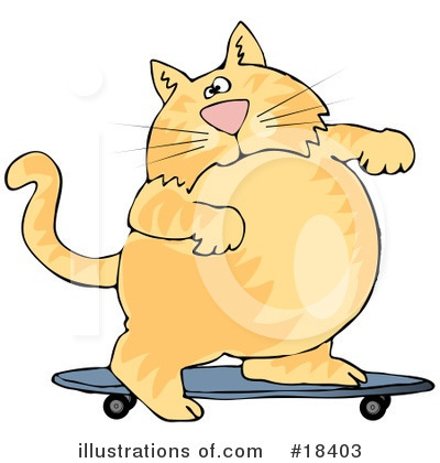Royalty-Free (RF) Cat Clipart Illustration by djart - Stock Sample #18403