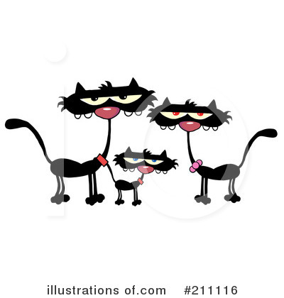 Royalty-Free (RF) Cat Clipart Illustration by Hit Toon - Stock Sample #211116