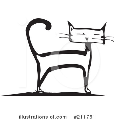 Royalty-Free (RF) Cat Clipart Illustration by xunantunich - Stock Sample #211761