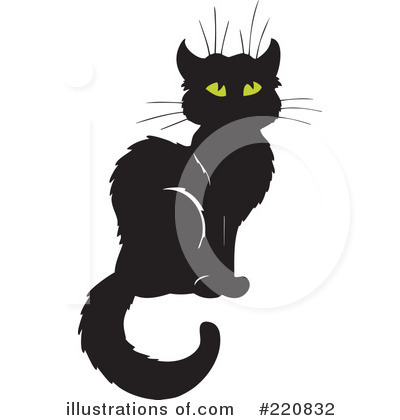 Royalty-Free (RF) Cat Clipart Illustration by visekart - Stock Sample #220832