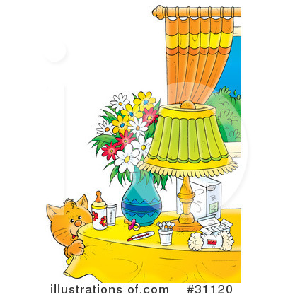 Royalty-Free (RF) Cat Clipart Illustration by Alex Bannykh - Stock Sample #31120