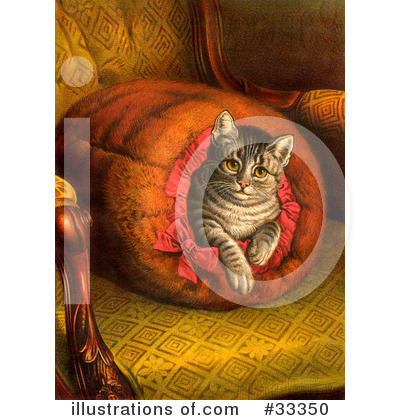 Royalty-Free (RF) Cat Clipart Illustration by OldPixels - Stock Sample #33350