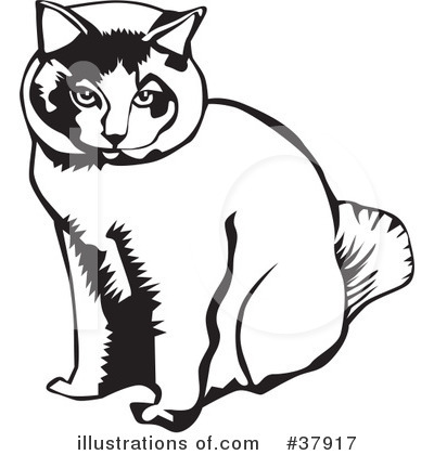 Royalty-Free (RF) Cat Clipart Illustration by David Rey - Stock Sample #37917