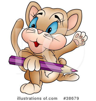 Royalty-Free (RF) Cat Clipart Illustration by dero - Stock Sample #38679