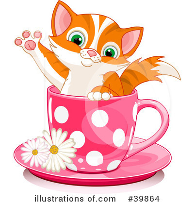 Royalty-Free (RF) Cat Clipart Illustration by Pushkin - Stock Sample #39864