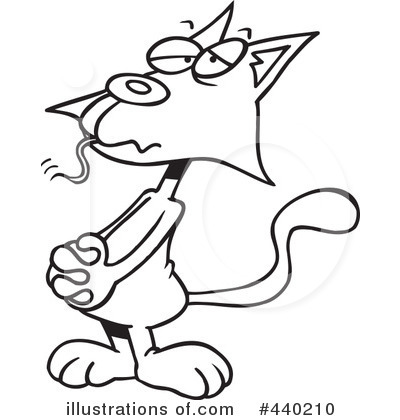 Royalty-Free (RF) Cat Clipart Illustration by toonaday - Stock Sample #440210
