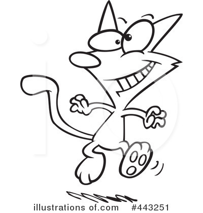 Royalty-Free (RF) Cat Clipart Illustration by toonaday - Stock Sample #443251