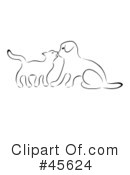 Cat Clipart #45624 by Michael Schmeling