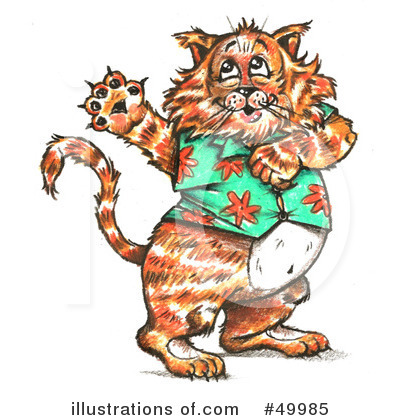 Royalty-Free (RF) Cat Clipart Illustration by LoopyLand - Stock Sample #49985