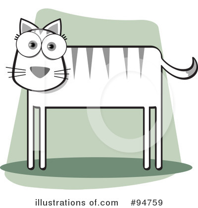 Royalty-Free (RF) Cat Clipart Illustration by Qiun - Stock Sample #94759