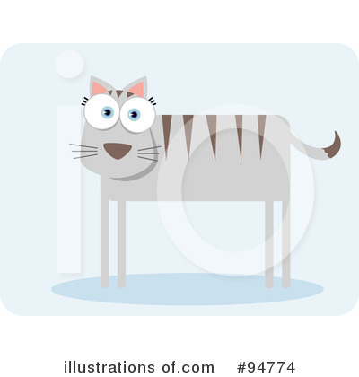 Royalty-Free (RF) Cat Clipart Illustration by Qiun - Stock Sample #94774