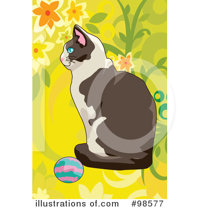 Royalty-Free (RF) Cat Clipart Illustration by mayawizard101 - Stock Sample #98577