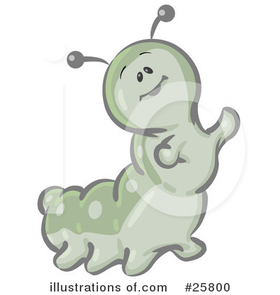 Caterpillar Character Clipart #25800 by Leo Blanchette