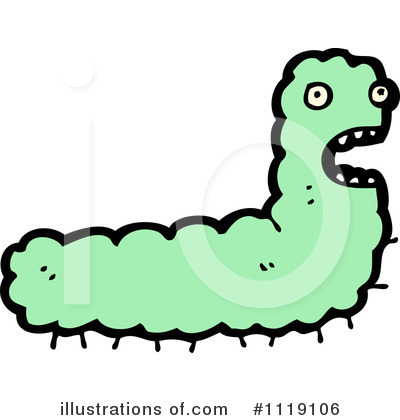 Royalty-Free (RF) Caterpillar Clipart Illustration by lineartestpilot - Stock Sample #1119106