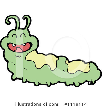 Royalty-Free (RF) Caterpillar Clipart Illustration by lineartestpilot - Stock Sample #1119114