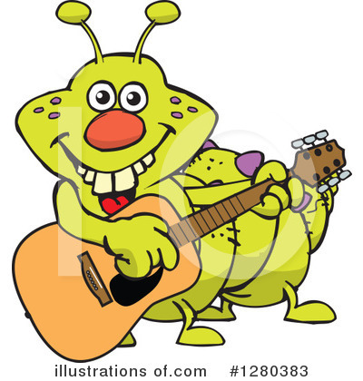 Royalty-Free (RF) Caterpillar Clipart Illustration by Dennis Holmes Designs - Stock Sample #1280383