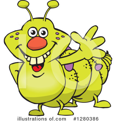 Royalty-Free (RF) Caterpillar Clipart Illustration by Dennis Holmes Designs - Stock Sample #1280386