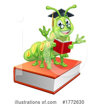 Book Worm Clipart #1772630 by AtStockIllustration